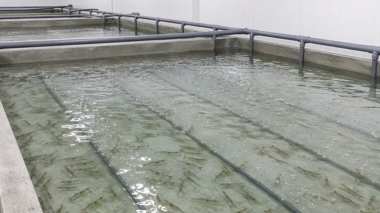 Cultivo de camarão vannamei em sistema de recirculação RAS com aeração microporosa em tanques cobertos